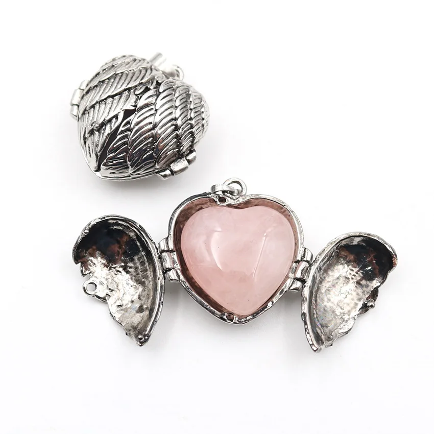 

Женская подвеска в виде крыла ангела XSM Reiki, ожерелье из натурального камня