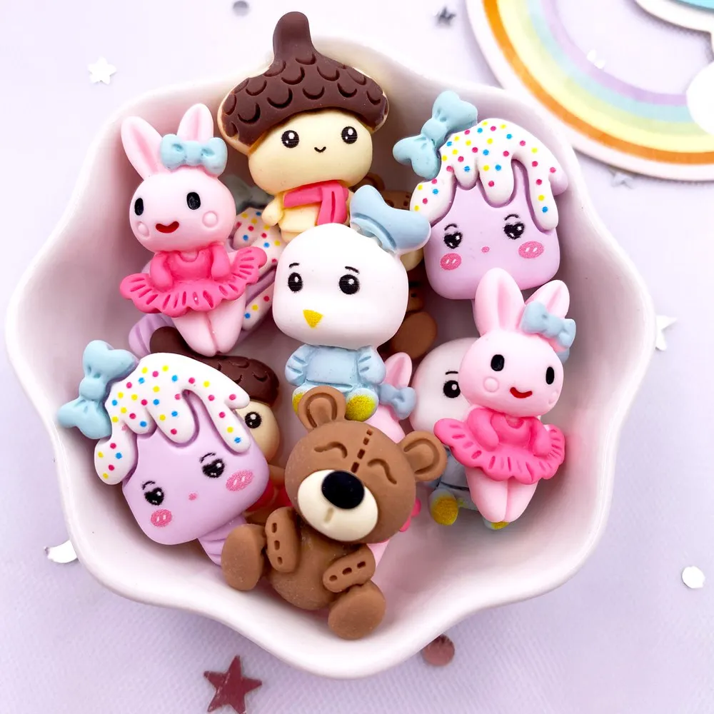 

Набор из 10 фигурок kawaii из смолы OM4