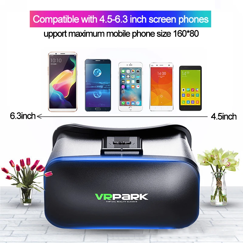 3d-гарнитура виртуальной реальности умные очки шлем для смартфонов бинокль