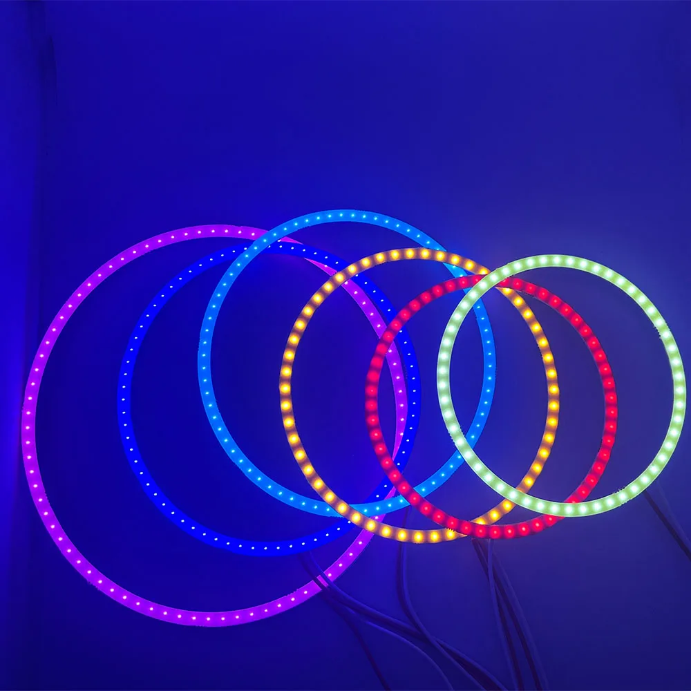 2 шт. 60 мм 70 80 90 COB Ангельские глазки без крышки Авто Halo Кольца Автомобильные фары