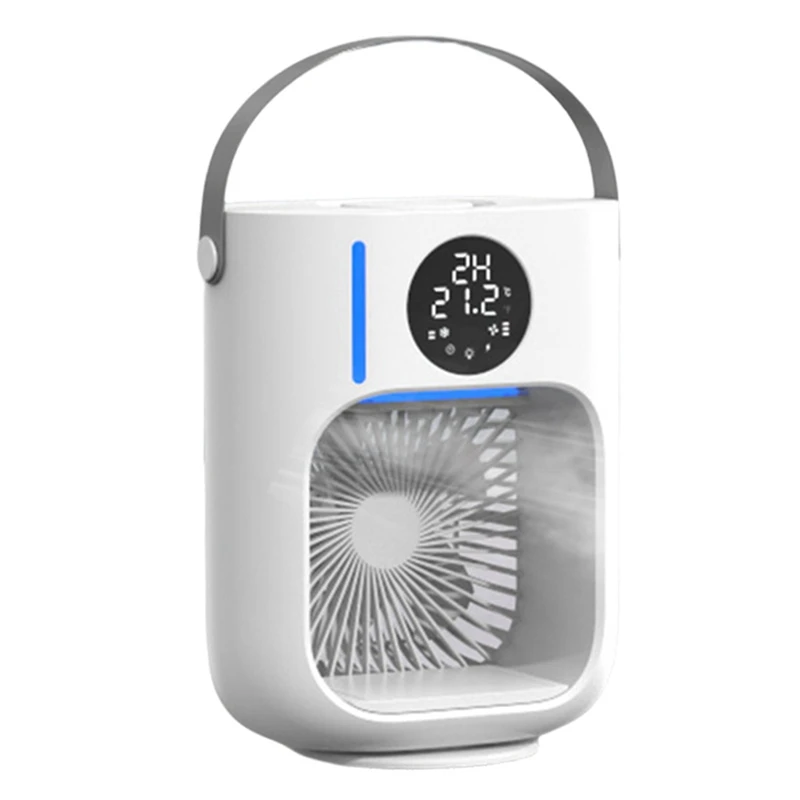 

Air Cooler Water Cooling Fan Portable Mini Air Conditioner USB Desktop Fan Air Humidifier 1000Ml Water Tank