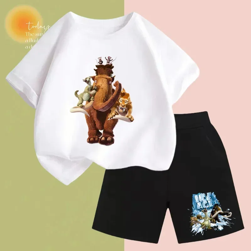 ity letni zestaw odzieży sportowej unisex z krótkimi rękawami i nadrukiem na całej powierzchni dla chłopców dziewcząt w wie...