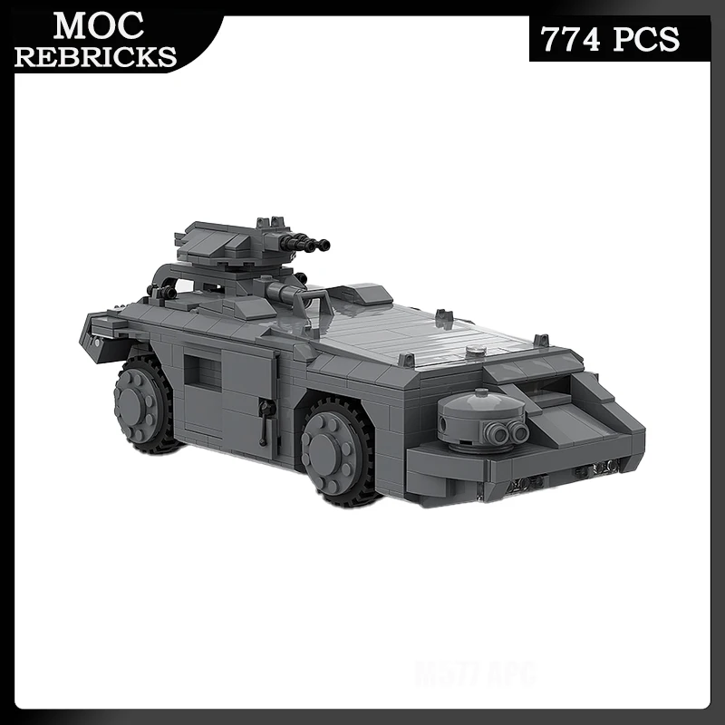 Горячая серия фильмов M577 APC Бронированная транспортная машина MOC Строительный