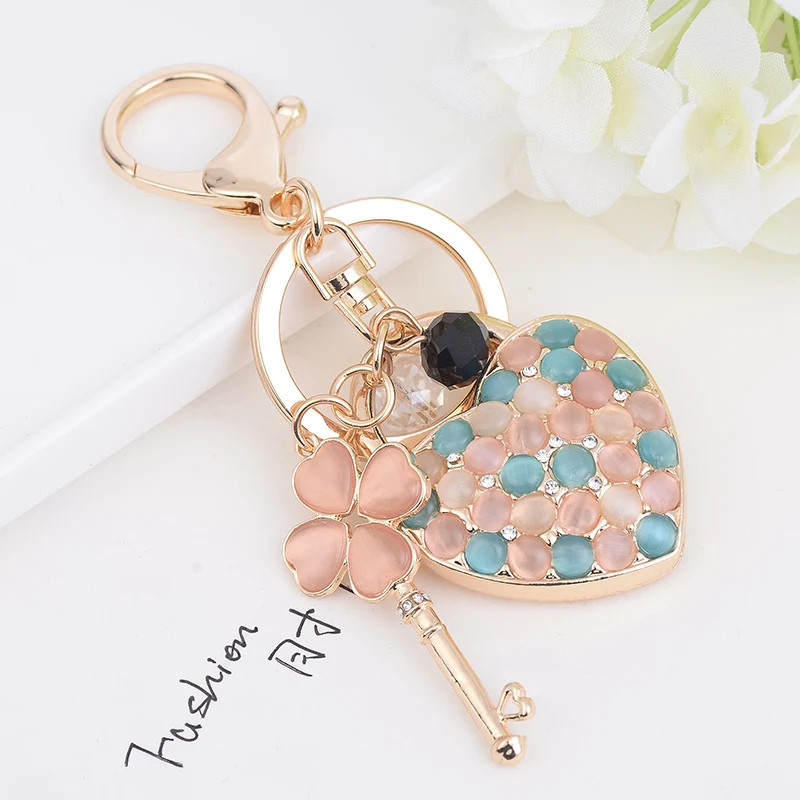 EASYA брелок в виде сердца любовь 2 цвета кольцо для автомобильных ключей из