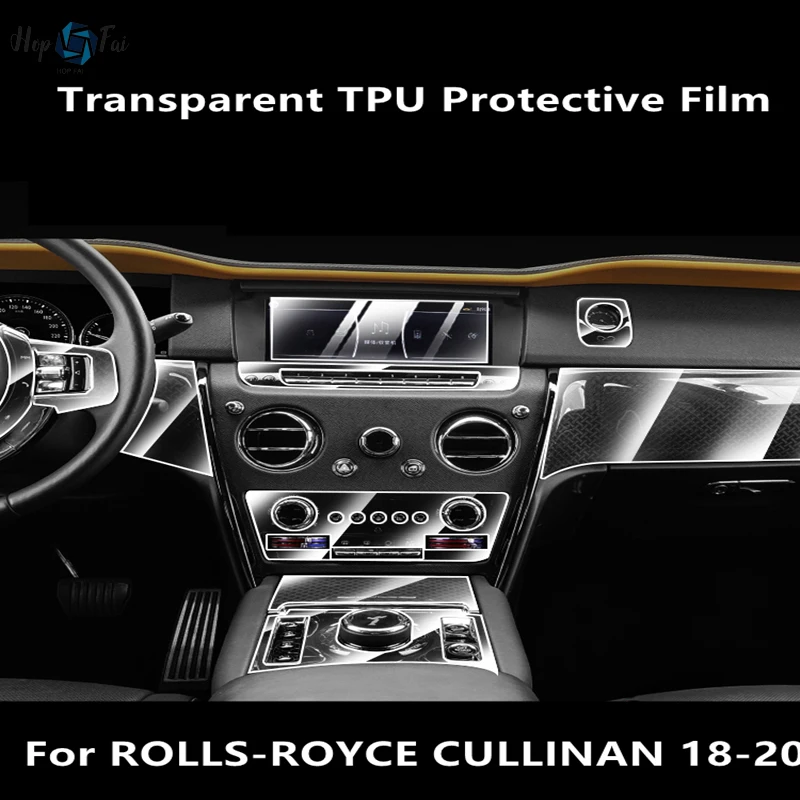 

For ROLLS-ROYCE CULLINAN 18-20 Car Interior Center Console Transparent TPU Protective Film Anti-scratch Repair Film Accessories