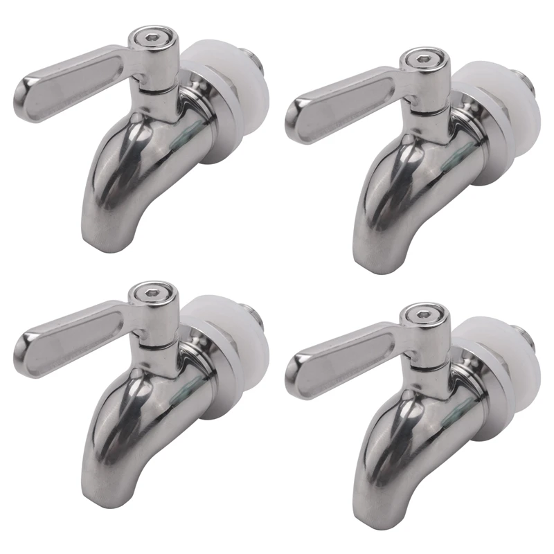 

4X Stainless Steel Faucet Tap Draft Beer Faucet For Home Brew Fermenter Wine Draft Beer Dispenser Drink Fridge Kegs