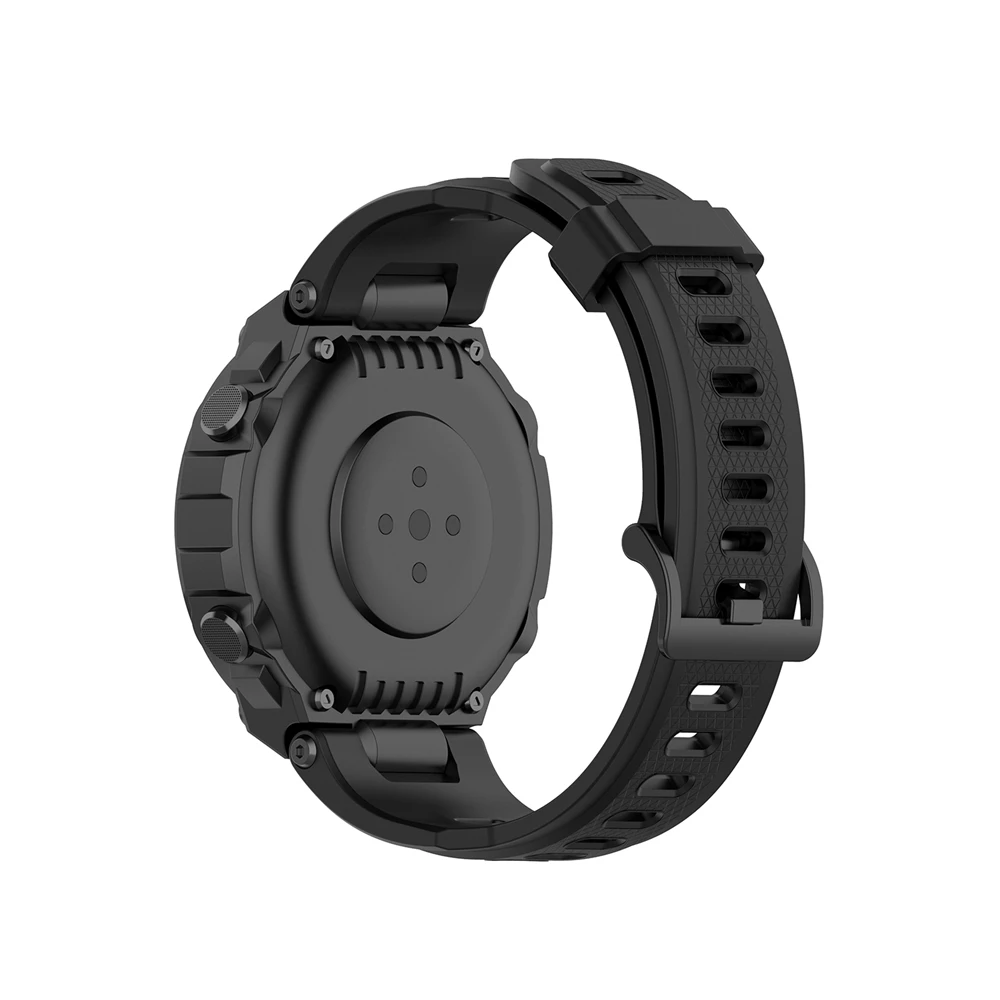 Watch Strap For Huami Amazfit T Rex Pro Strap Silicone Replacement Strap For Amazfit T Rex Strap With Protective Film