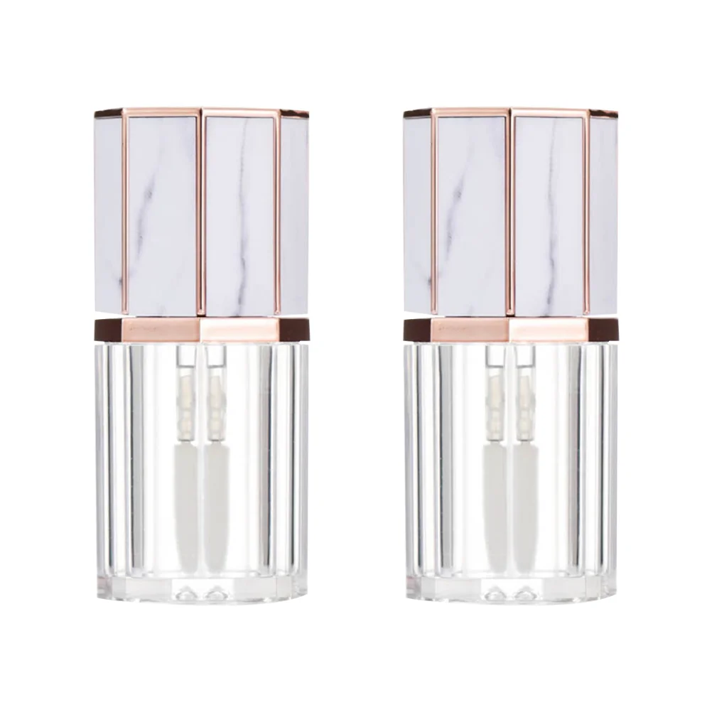 

5 Pcs Clear Gloss Lip Lipgloss Tubes Cute Empty Containers Filler Wand Makeup Bottles Glass