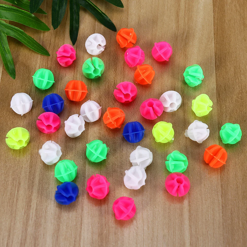 

108 PCS Round Bike Wheel Spoke Beads Luminous Plastic Clip Spoke Bead Beads Wire Beads Decorations (Mix Color) Accessories