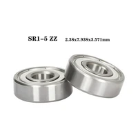 2 5 10 pcs low speed stainless bearings sr1 5 zz 2 38x7 938x3 571mm