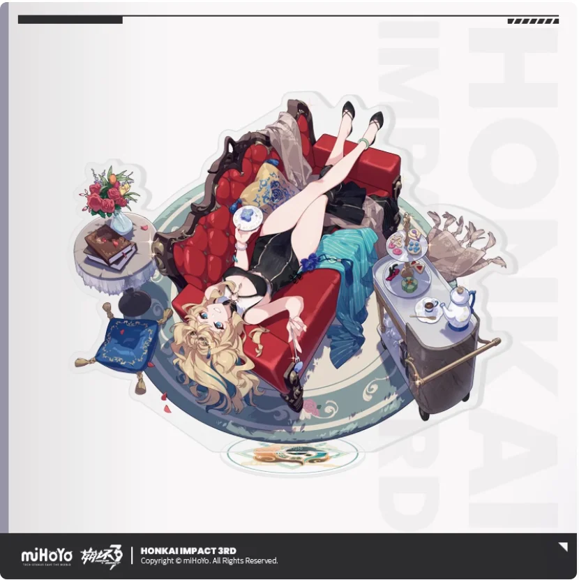 2024 Honkai Impact 3 The Stigmata Series Vita Seele Song Que Theresa Акриловая подставка Фигурка Модель Тарелка