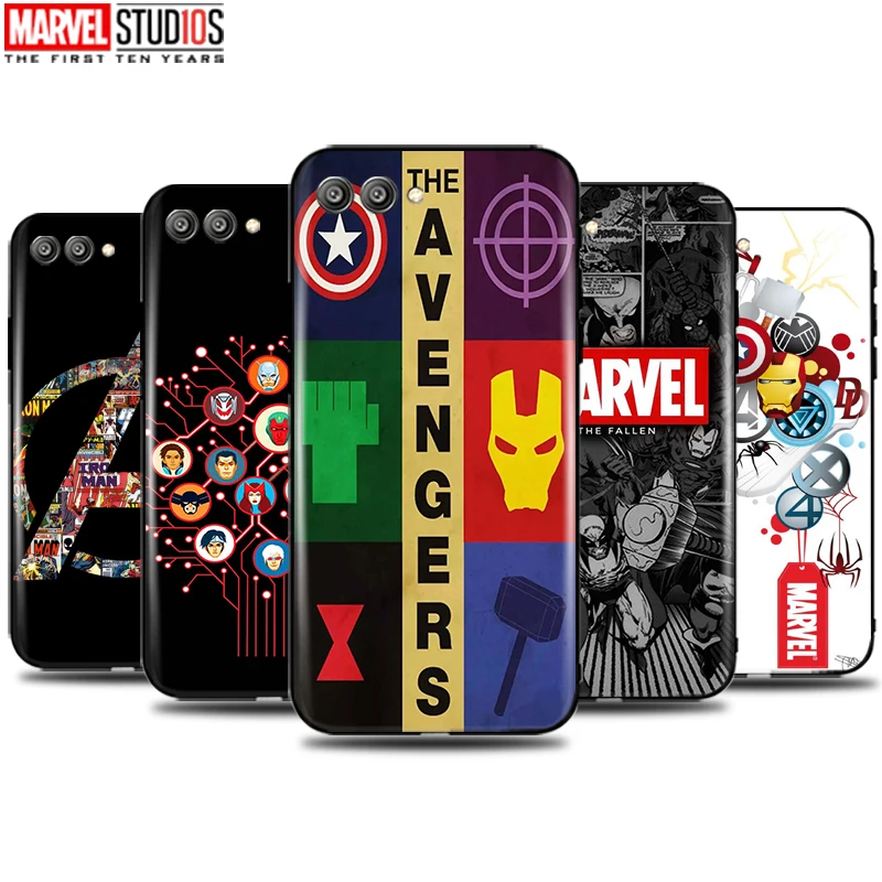 

Marvel Avengers Logo Phone Case For Huawei Honor V10 Silicone Cover Back Coque Soft TPU Bumper Ultra-Thin