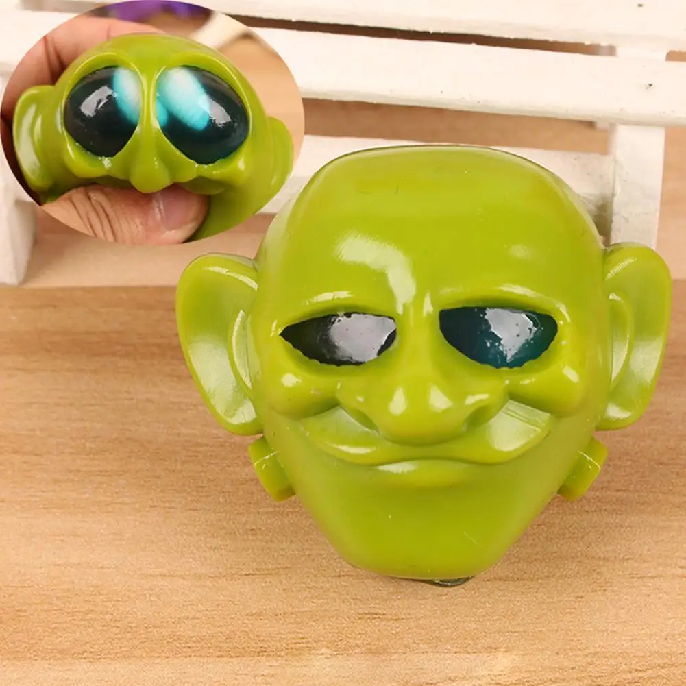 

Готические сжимаемые игрушки-инопланетянины, снятие стресса, разминающая игрушка для декомпрессии, веселые и смешные игрушки для детей на Хэллоуин, хобби V9h3
