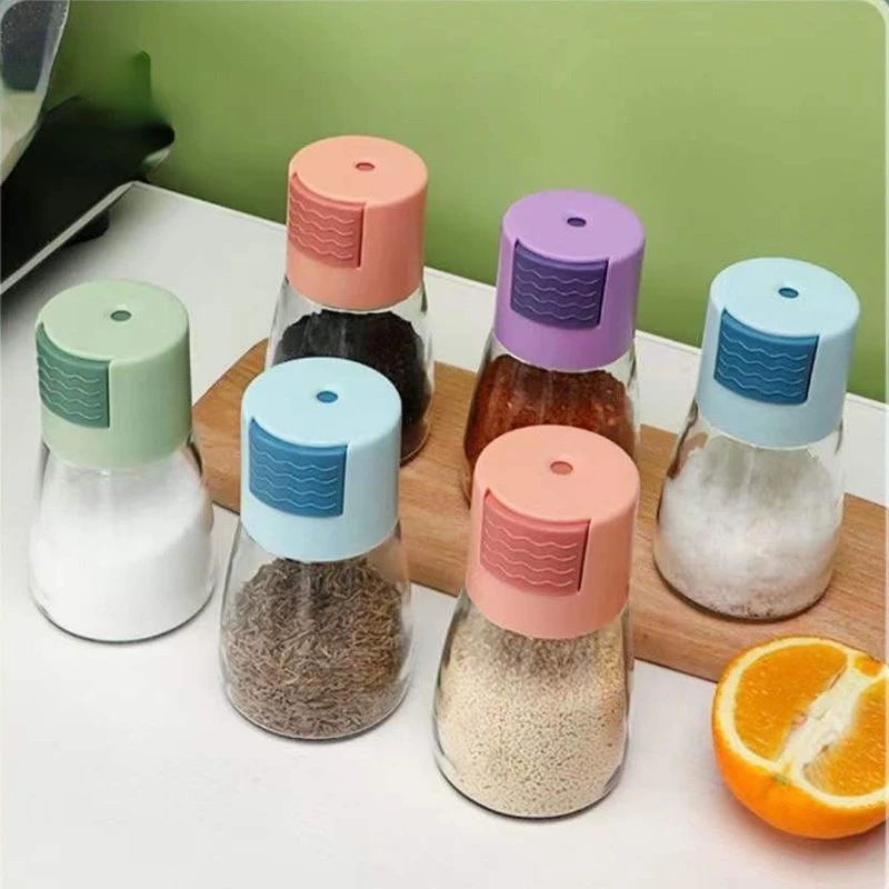 

0.5g Metering Salt Shaker Push Type Salt Dispenser Salt Tank Sugar Bottle Spice Pepper Salt Shaker SpiceJar Can Seasoning Bottle