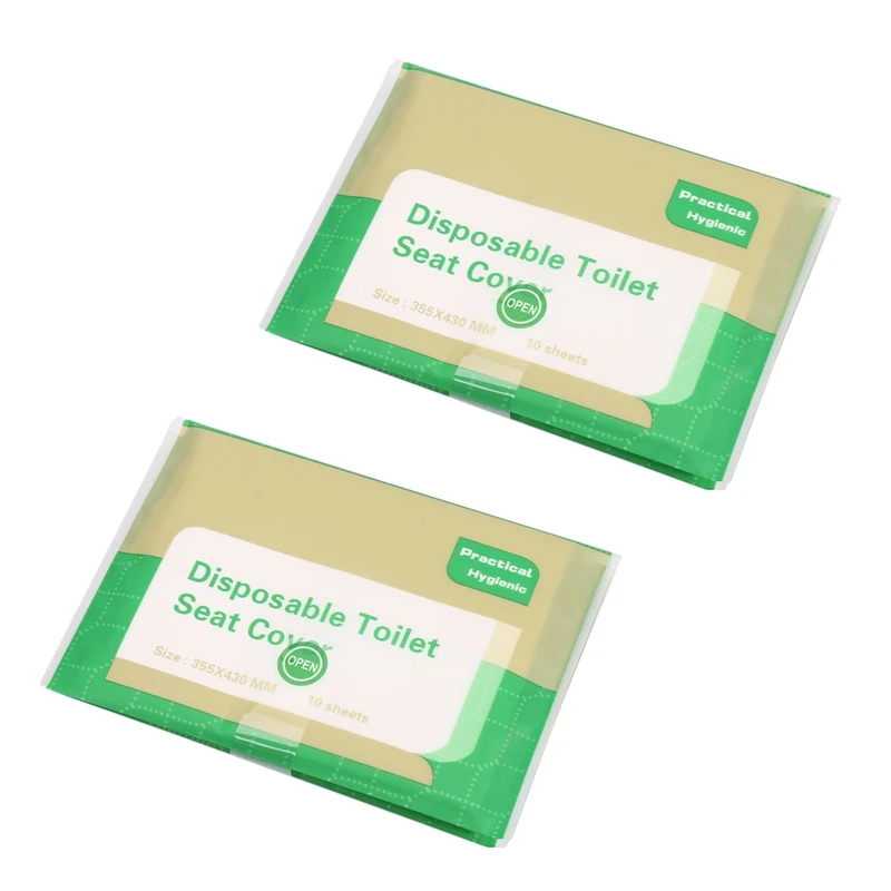 

100X Disposable Paper Toilet Seat Covers For Camping Travel Convenient Travel Accessories