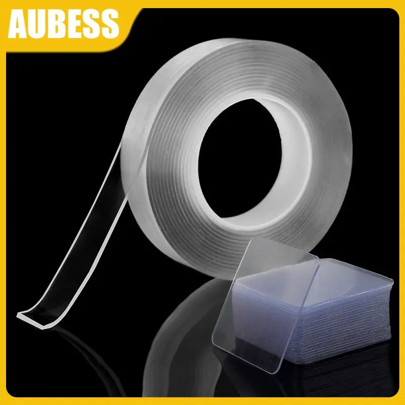 

1Pcs Strong Viscosity Nano Tape Gel Double Sided Adhesive Tape Super Sticky PVC No Traces Waterproof Transparent Tape Home