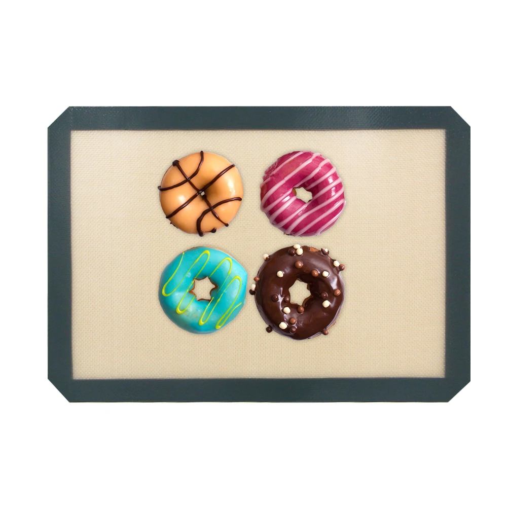 Силиконовый выпечка пирожных макарон коврик для противни выпекания миндальное