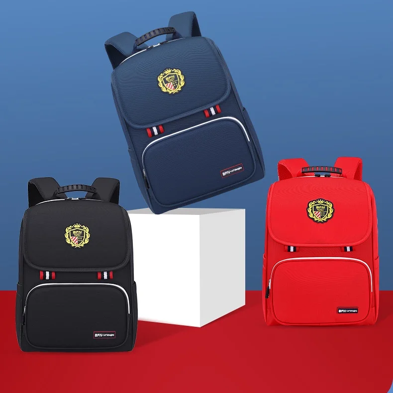 3-piece Children British Style Large Capacity Backpacks New Primary Girl Boy Fashion Tutorial Bags Students Matching Pencil Case