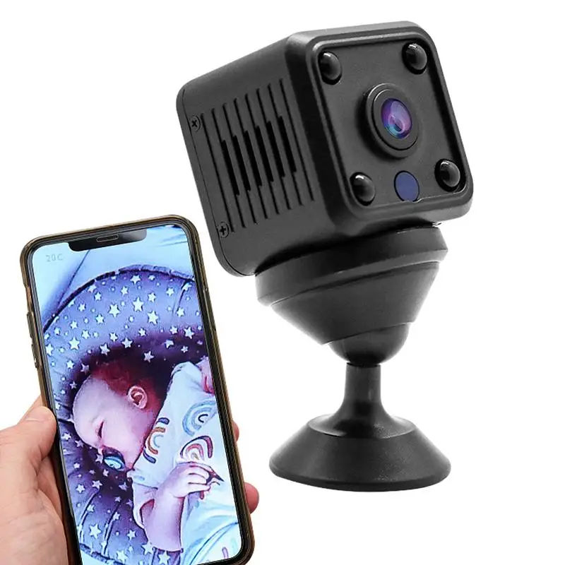 Indoor Wireless Security Camera 1080P HD Light Sensor Night Vision WiFi Phone Remote Control Security Camera Battery Powered