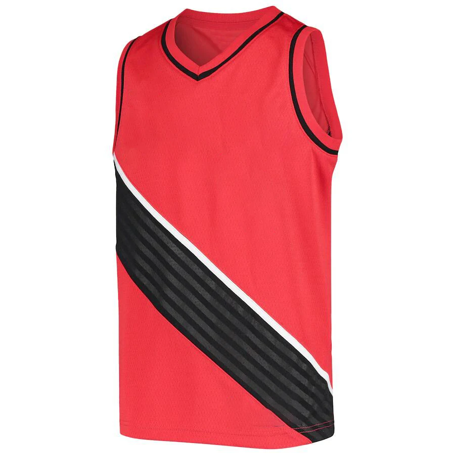 

2022 Men American Basketbal Jersey Portland C.J. McCollum Damian Lillard T-shirt Red