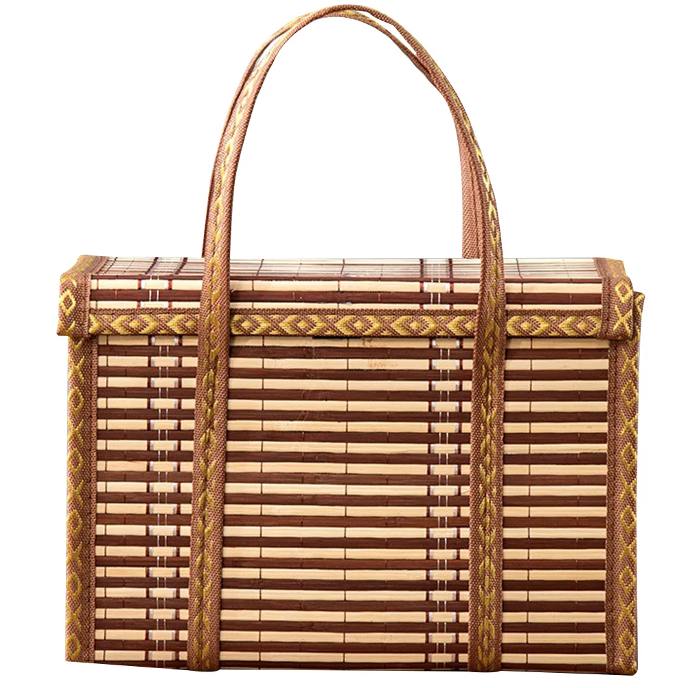 

Portable Basket Festival Gift Packaging Basket Outdoor Picnic Storage Basket