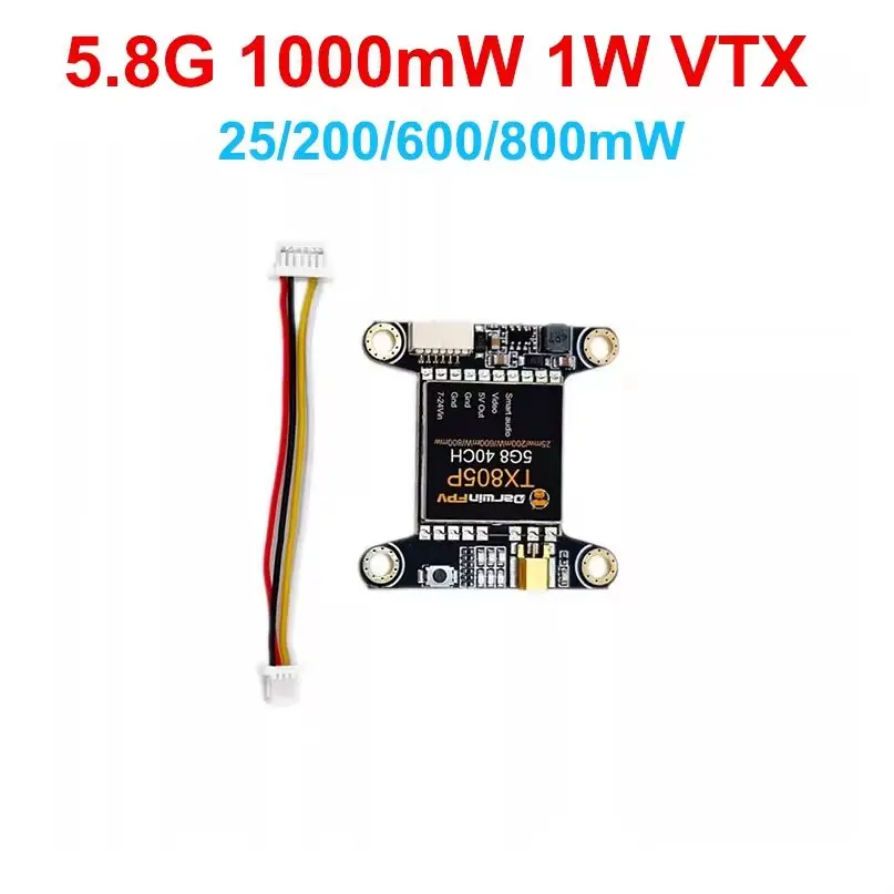 Дрон DarwinFPV 5 8G 40CH 25/200/600 мВт 1 Вт регулируемый TX805P VTX для Darwin129 7 дюймов FPV 800*30 мм
