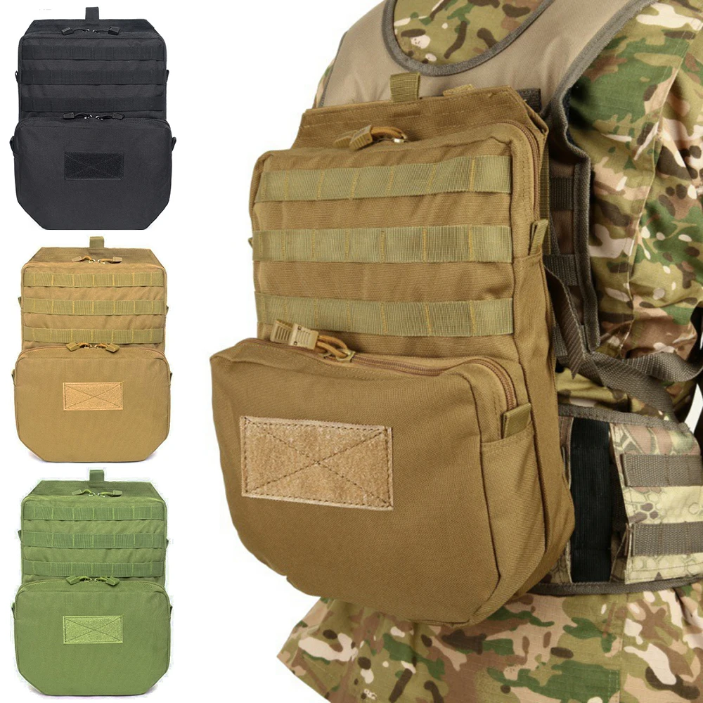 Chaleco de hidratación, mochila táctica Molle para deportes al aire libre, senderismo, Trekking, bolsa de agua, almacenamiento de herramientas al aire libre