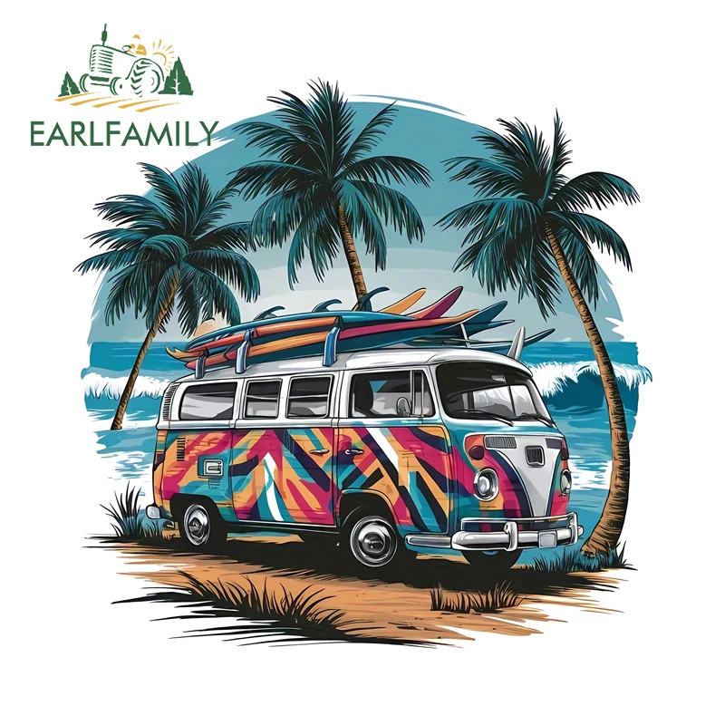 

EARLFAMILY 13 см X 12 см для кемпера, дорожный бампер, автомобильная наклейка, фургон, лобовое стекло, наклейка для ноутбука, мотоцикл, устойчивый к царапинам, автомобильный Стайлинг