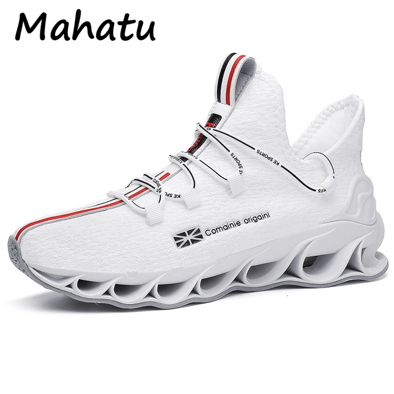 

New Blade Running Shoes for Men Breathable Mesh Sport Shoes High Quality Damping Cushioning Athletic Jogging Sneakers Zapatillas