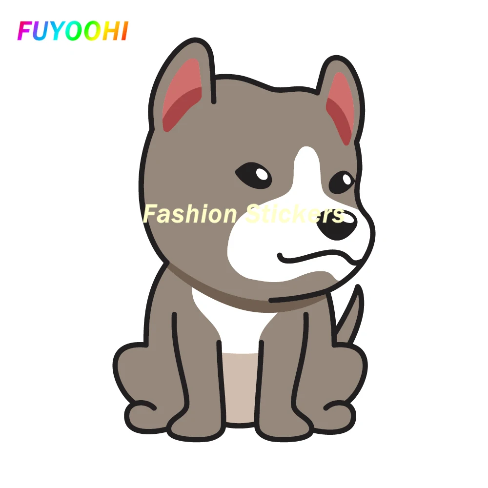

FUYOOHI Exterior/Protection Fashion Stickers Lifelike Dog Car Wrap Creative PVC Sticker on Car Decals Window Sunscreen Sticker