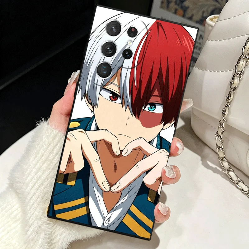 Мягкий силиконовый чехол для Samsung Galaxy S25 S26 Ultra MHA My Hero Todoroki Shoto Shell S24 FE S23 S22 Plus S21 S20 + Edge Co (art.: 3920da46670de) - 3920da46670de