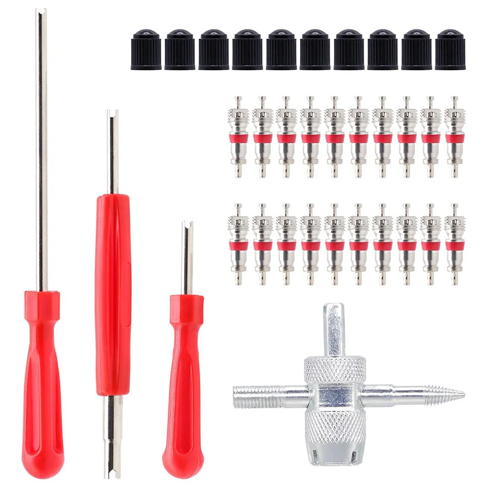 

Valve Core Tool Car Accessory Tire Removal Stem Removers Spool Cores Tools Nickel-plated Zinc Alloy Tyre Vehicle Installation