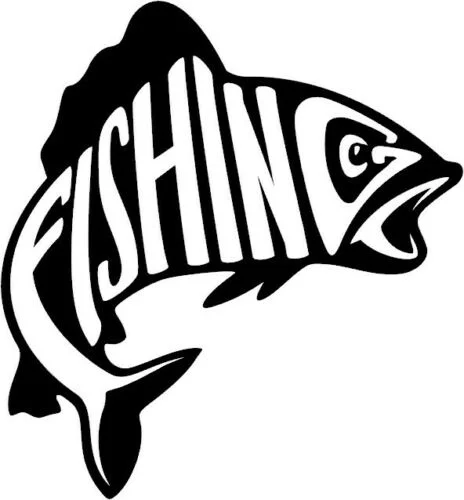 

For FISHING HOBBY FISH SPORTS Wall Window Boat Sticker 150mm w/proof