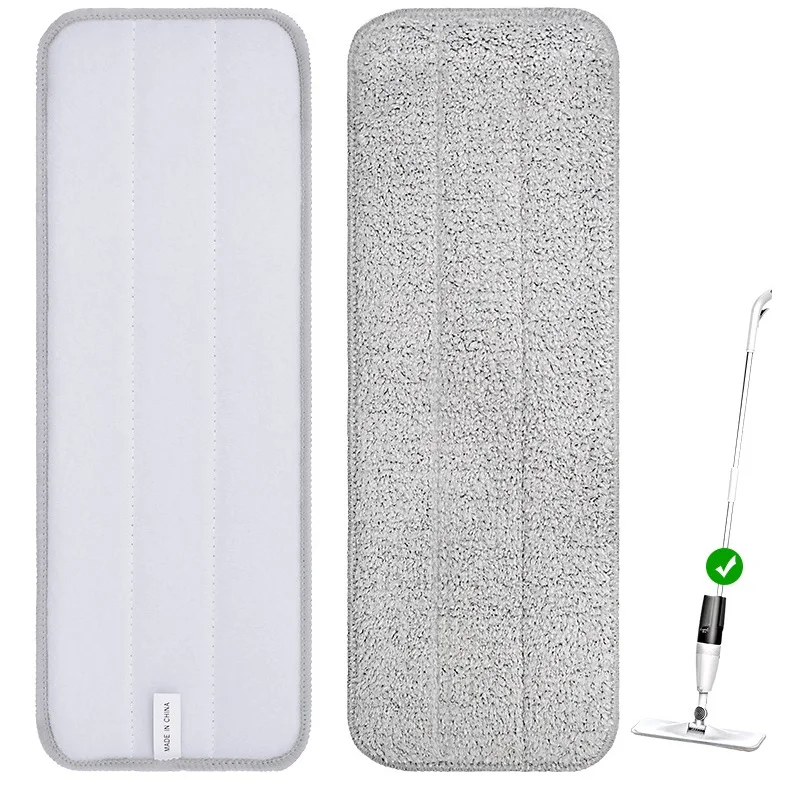 Фото Сменные тряпки для швабры, 2 шт., для Xiaomi Deerma TB500 TB800, швабра с распылителем воды, вращающаяся на 360 градусов чистящая ткань, головка №1