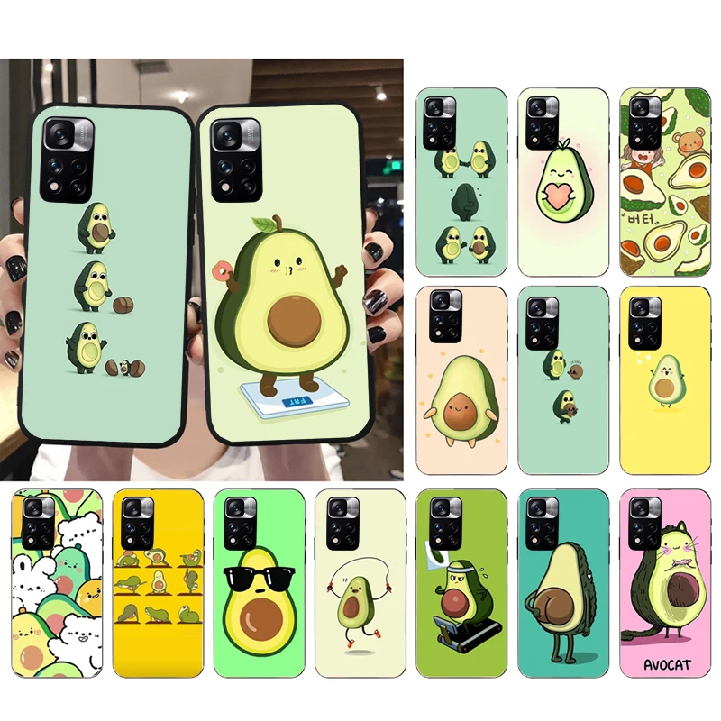 

Phone Case for Xiaomi Redmi Note 12 Pro 11 11S 11T Pro 10 9 Pro 10S Redmi 10 9 10C 9C Avocado Fruit Case