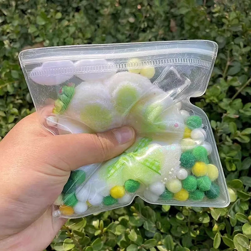 Kawaii мягкая клейкая текстура яблоко кошка коготь игрушки медленно