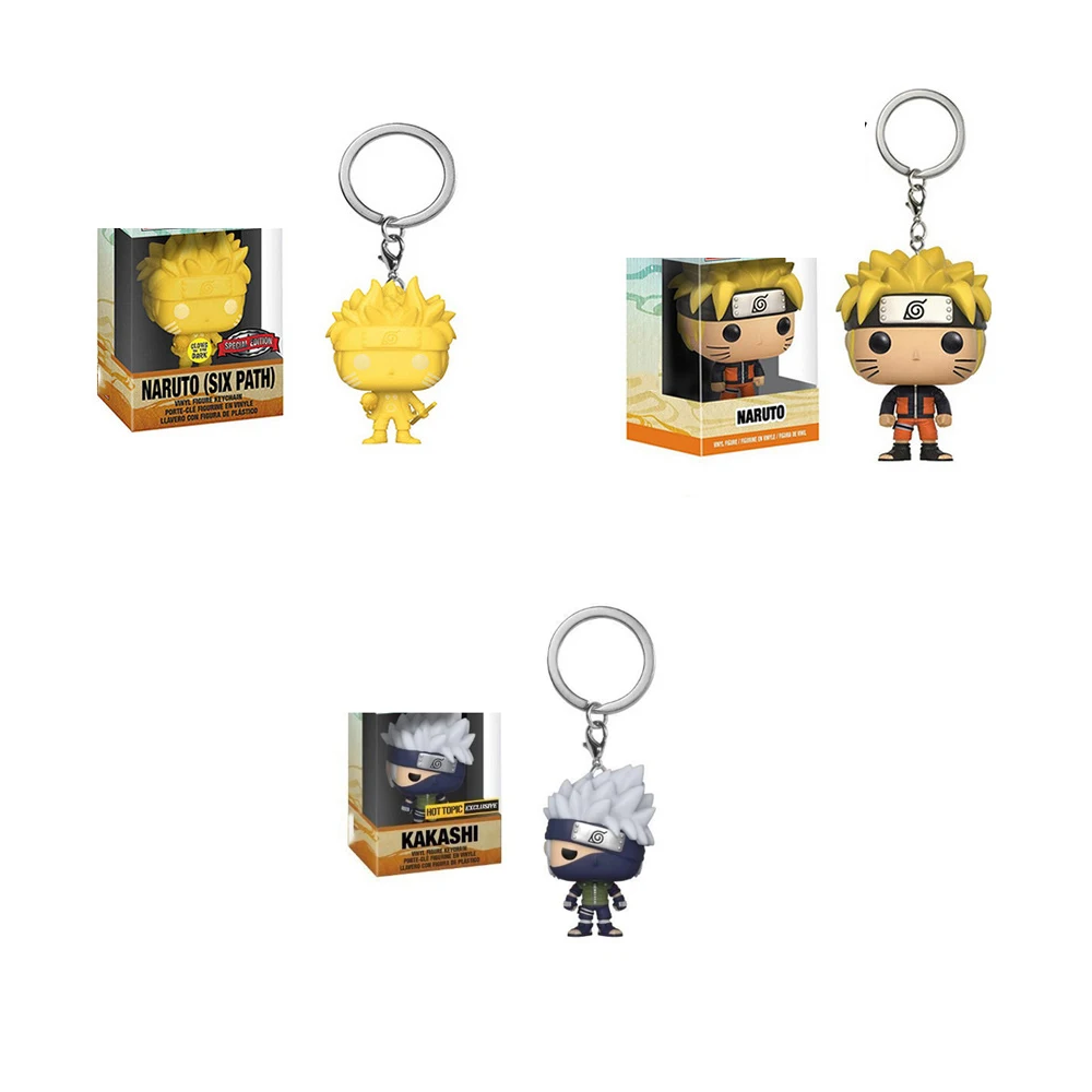 FUNKO POP японское аниме Narutos Kakashi виниловая экшн-фигурка Карманный Брелок