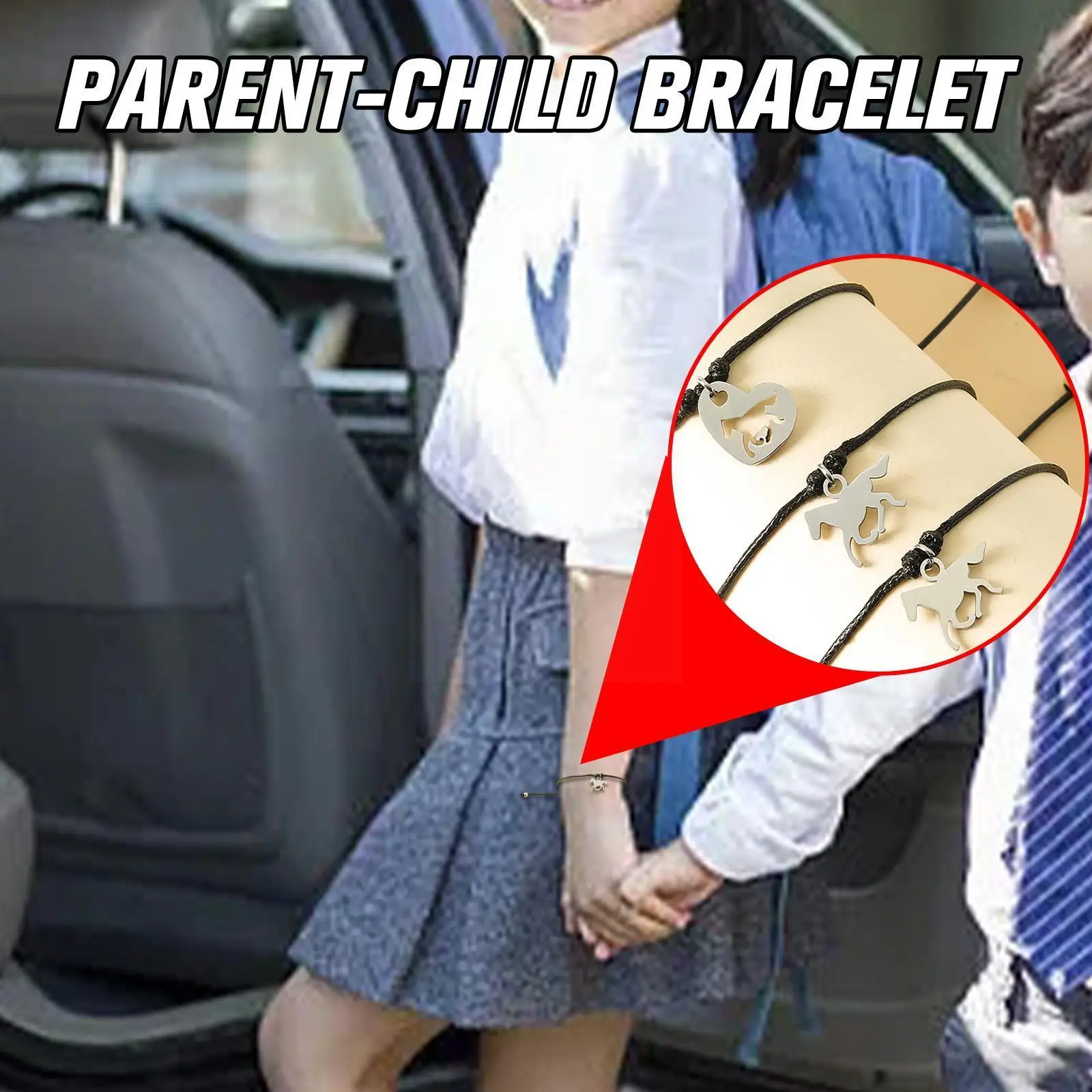 

Парный подвесной браслет, оптовая продажа, эластичный браслет, ювелирные изделия, дизайнерский браслет для родителей, детский парный брасл...