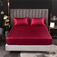 bonenjoy fitted sheet with elastic queen size pla cool fiber bed cover for double bed jacquard mattress coversno pillowcase