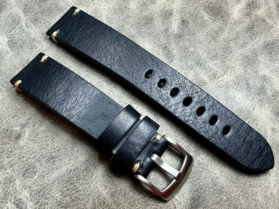 Quick release Single layer thick 18mm 20mm 22mm Strap Band Genuine Leather Watch Belt Upscale texture Cowhide Belt Watchbands