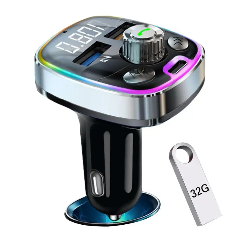 

FM-трансмиттер автомобильный с MP3-плеером, 2 USB-порта