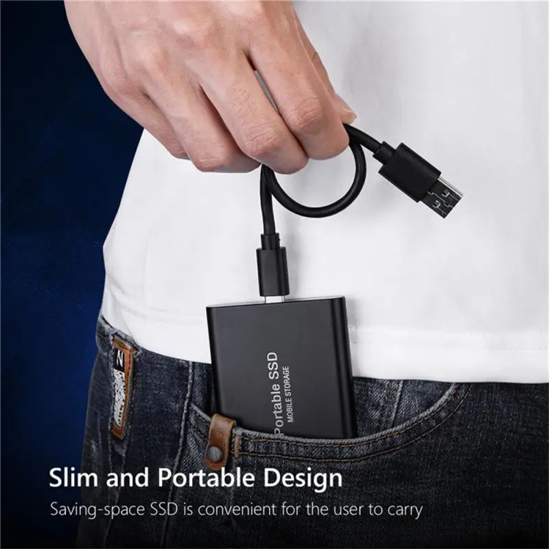 Portable SSD Type-C USB 3.1 60TB 30TB 16TB 8TB Hard Drive 4TB External M.2 for Laptop Desktop Flash Memory Disk