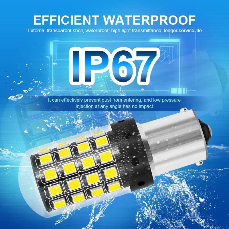 1 шт. P21W 1156 BA15S 1157 BAY15D Светодиодный фонарь PY21W BAU15S T20 7440 7443 Светодиодные