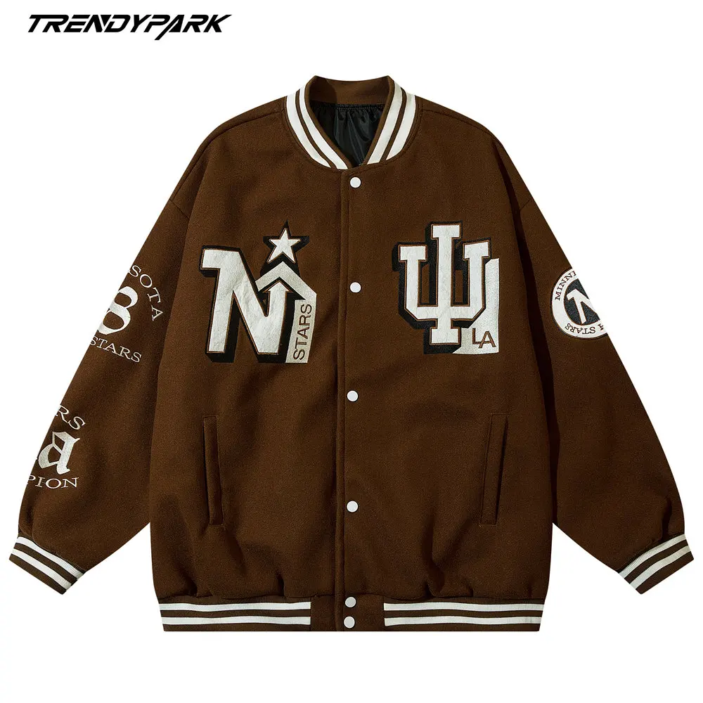 

Куртка AAAAMen мужская с винтажной вышивкой, мотоциклетная куртка для мужчин, уличная одежда в стиле Харадзюку, повседневная из искусственной ...