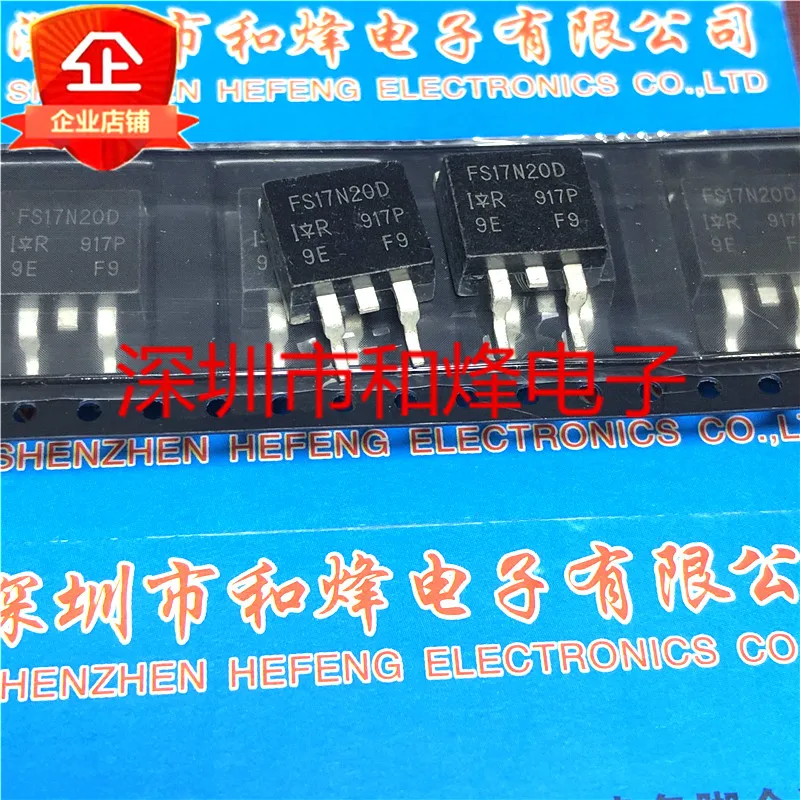 

5PCS-10PCS IRFS17N20D FS17N20D TO-263 200V 16A NEW AND ORIGINAL ON STOCK