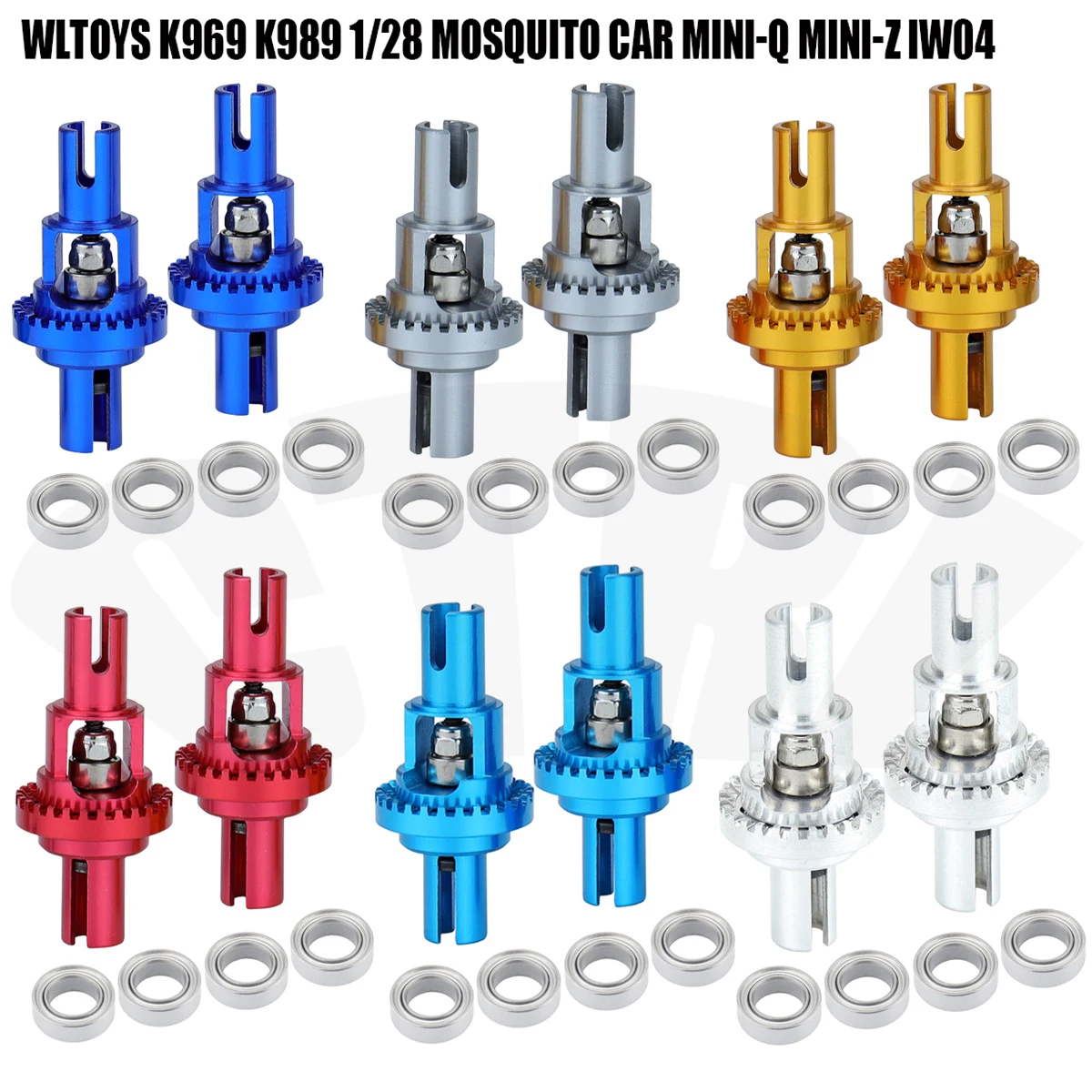 

Metal Upgrade Adjustable Ball Differential Box for Wltoys K929 K969 K999 1/28 RC Car Spare Parts Mosquito Car MINI-Q Mini-Z Iw04