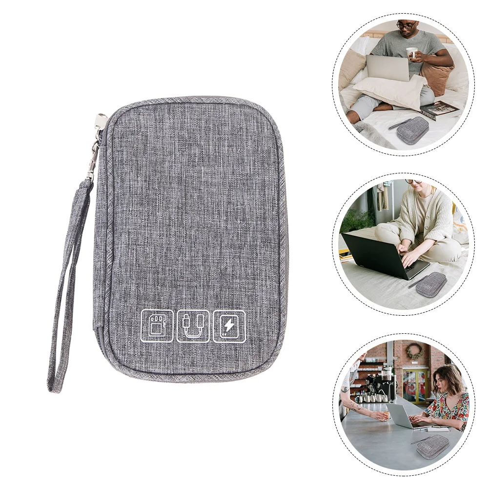 

Cable Storage Case Cord Data Organizer Carrying Electronic Mini Earbud Pocket Accessories Organizers Pouches Travel Line