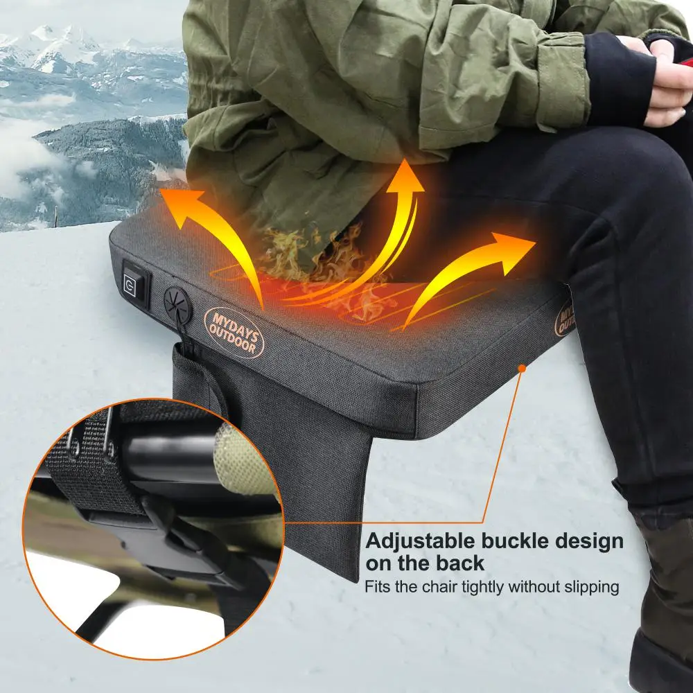 

Outdoor Usb Cushion Temperature Adjustable Warm Heating Pad Portable Electric Heated Mat Fishing Camping Picnic Heating Winter
