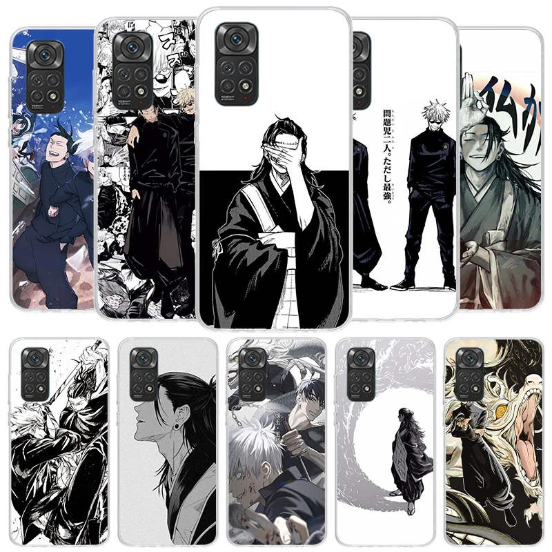 Фото Чехол для телефона JujuKaisen Geto Suguru для Xiaomi Redmi Note 14 13 12 11 10 Pro Plus 12S 11S 11T 11E 10S 9 9S Soft Fundas Shell №1
