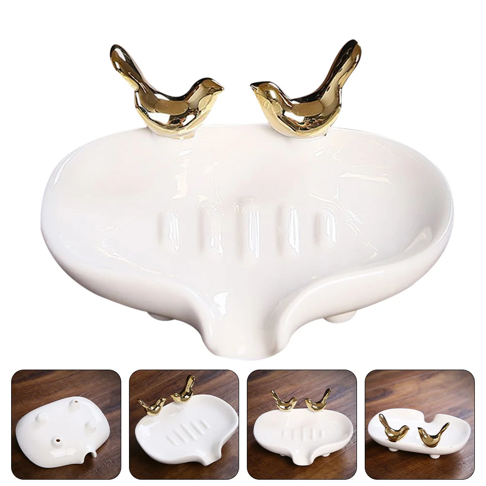 

Керамический держатель для мыла, изысканная стойка, Многофункциональная подставка для жидкости для ванной, керамическая фотоемкость, подн...